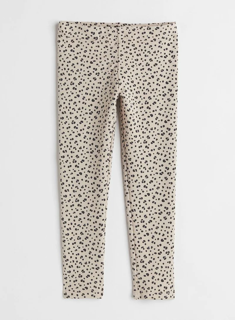 H&M Kids Printed Brushed Inside Leggings